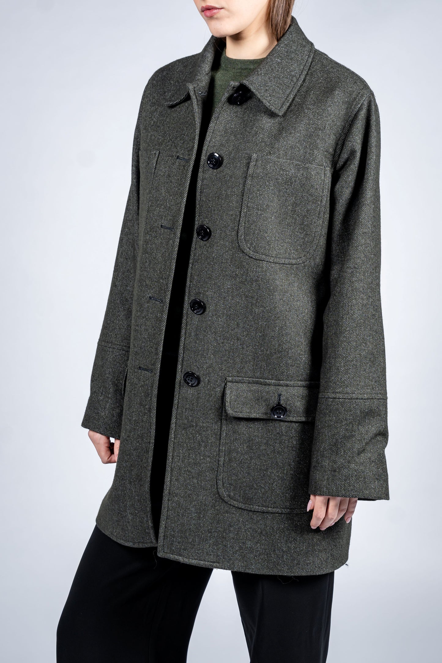 Structured Coat With Four Pockets