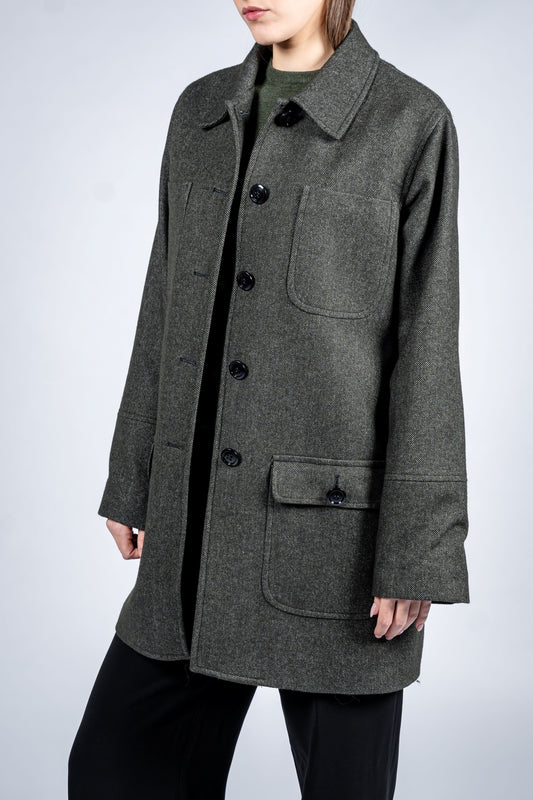 Structured Coat With Four Pockets