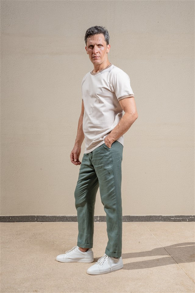 Crew Neck Knit T-Shirt