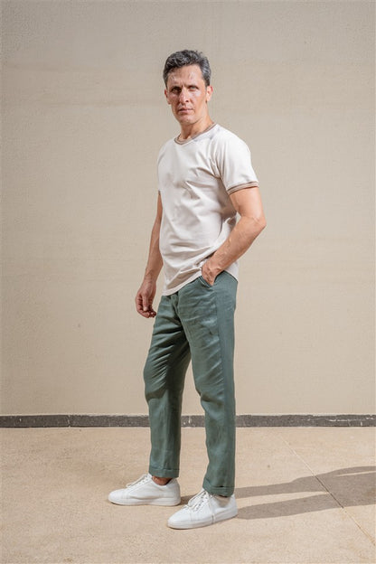 Crew Neck Knit T-Shirt