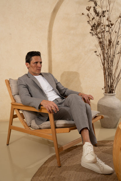 Suit Trousers Linen Half Lining
