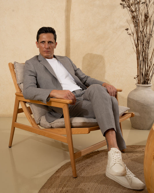 Suit Trousers Linen Half Lining