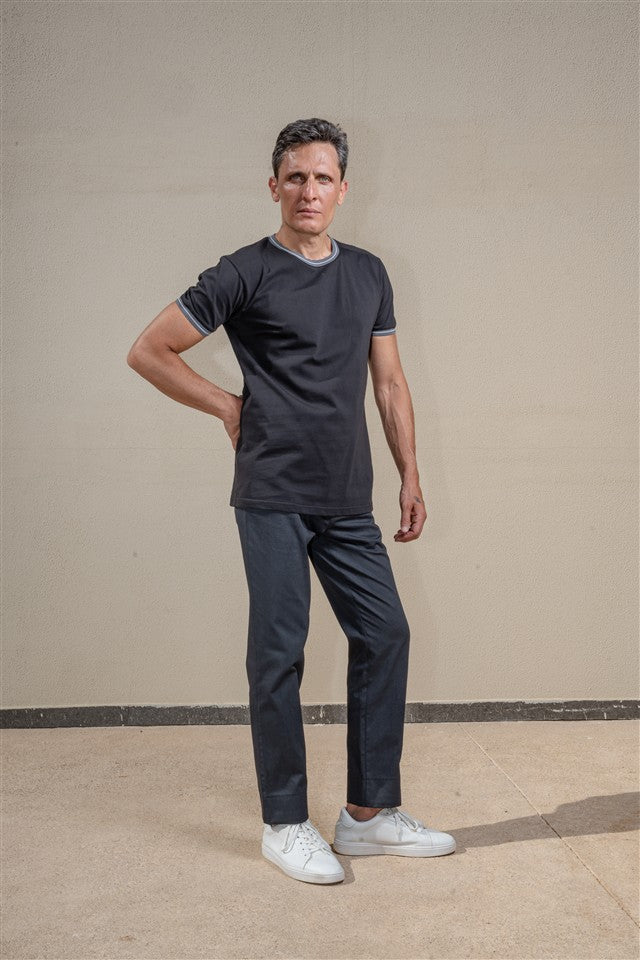 Crew Neck Knit T-Shirt