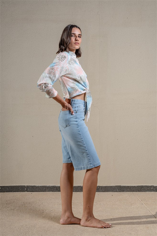 Long Sleeves Shirt With Front Tie