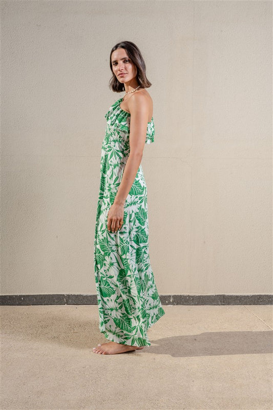 One Shoulder Ruffled Dress