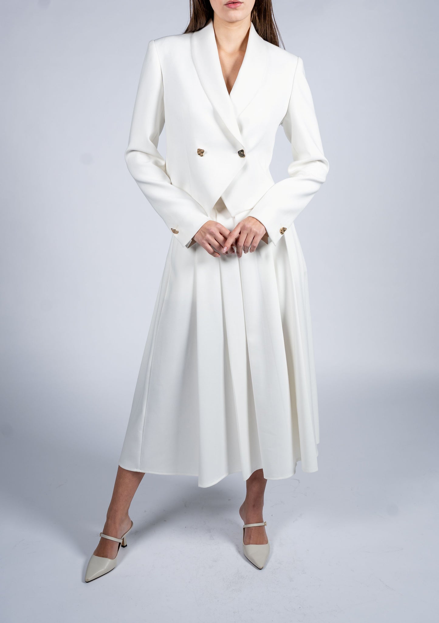 Midi Skirt With Pleats