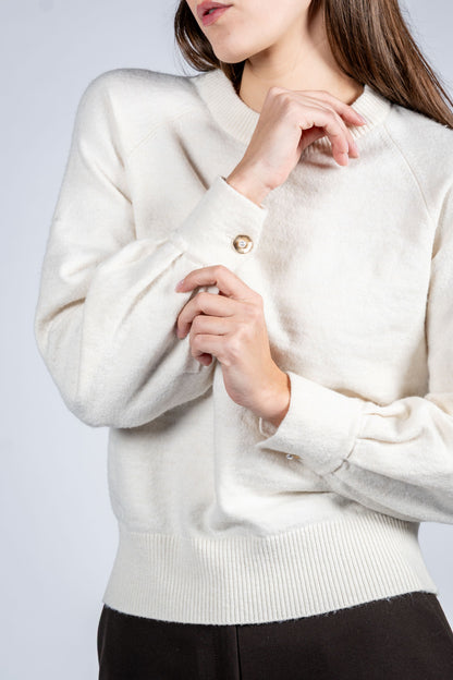 Jumper With Pearl Button