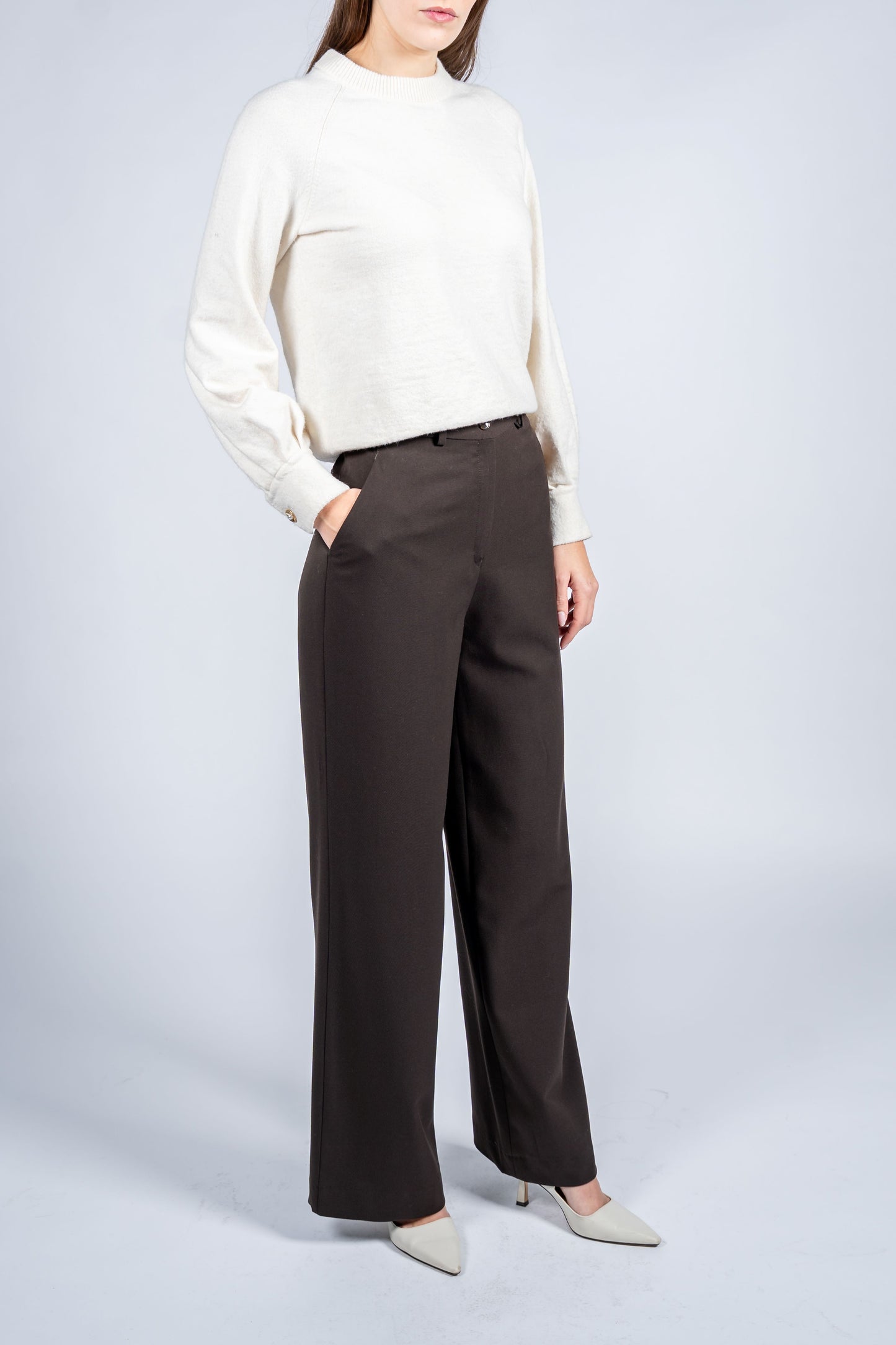 Jumper With Pearl Button