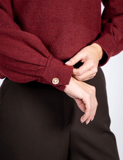 Jumper With Pearl Button