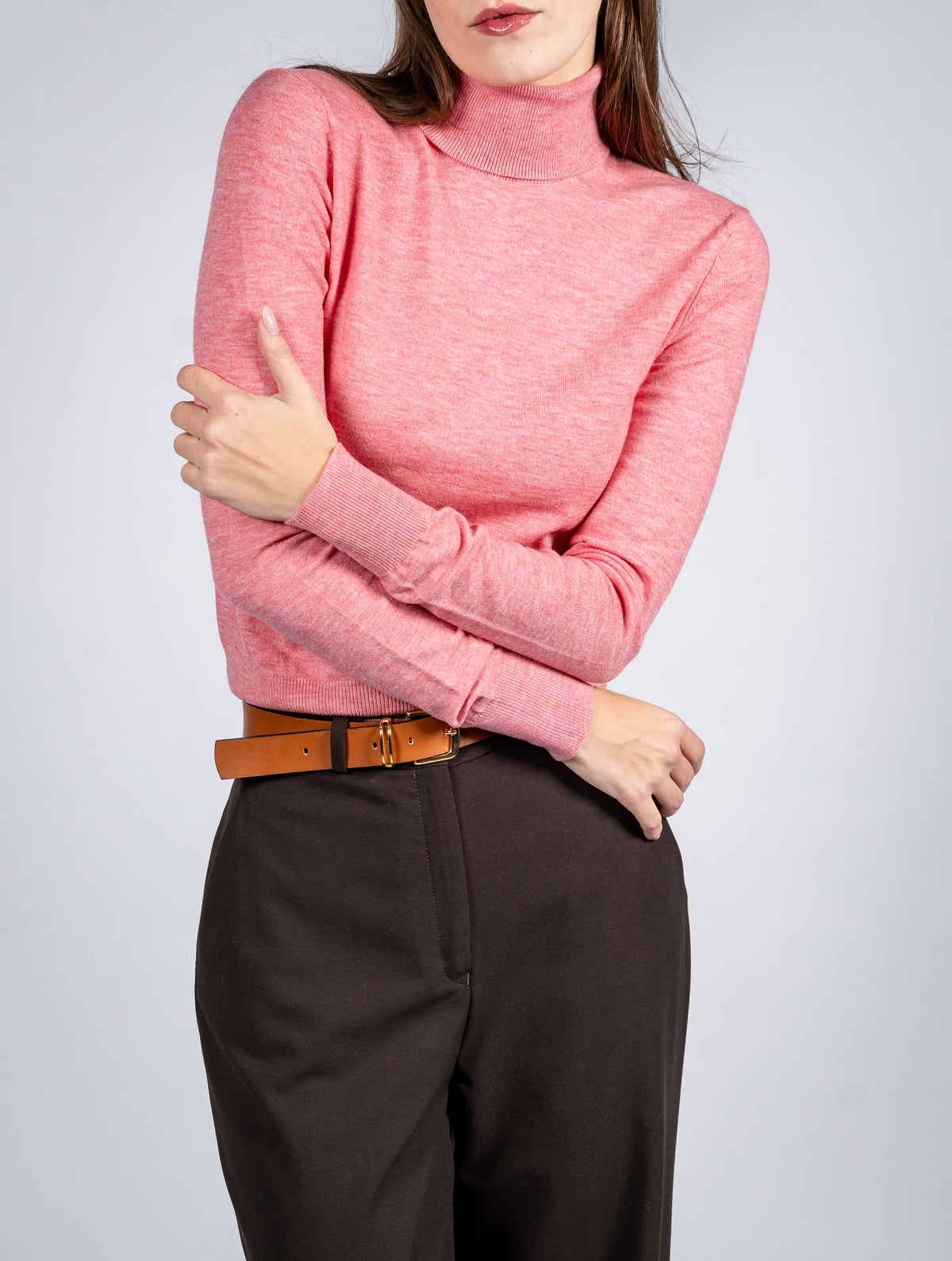 Women Wool Blend Turtle Neck