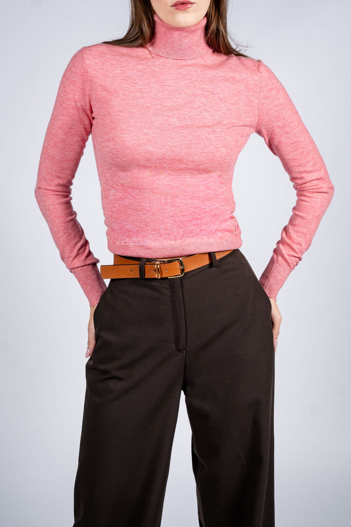 Women Wool Blend Turtle Neck
