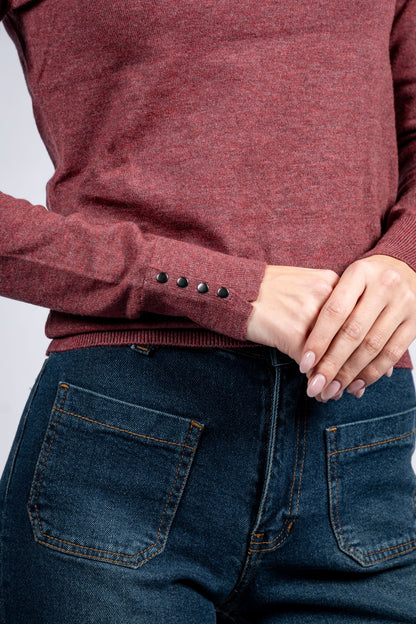 Women Wool Blend Round Neck