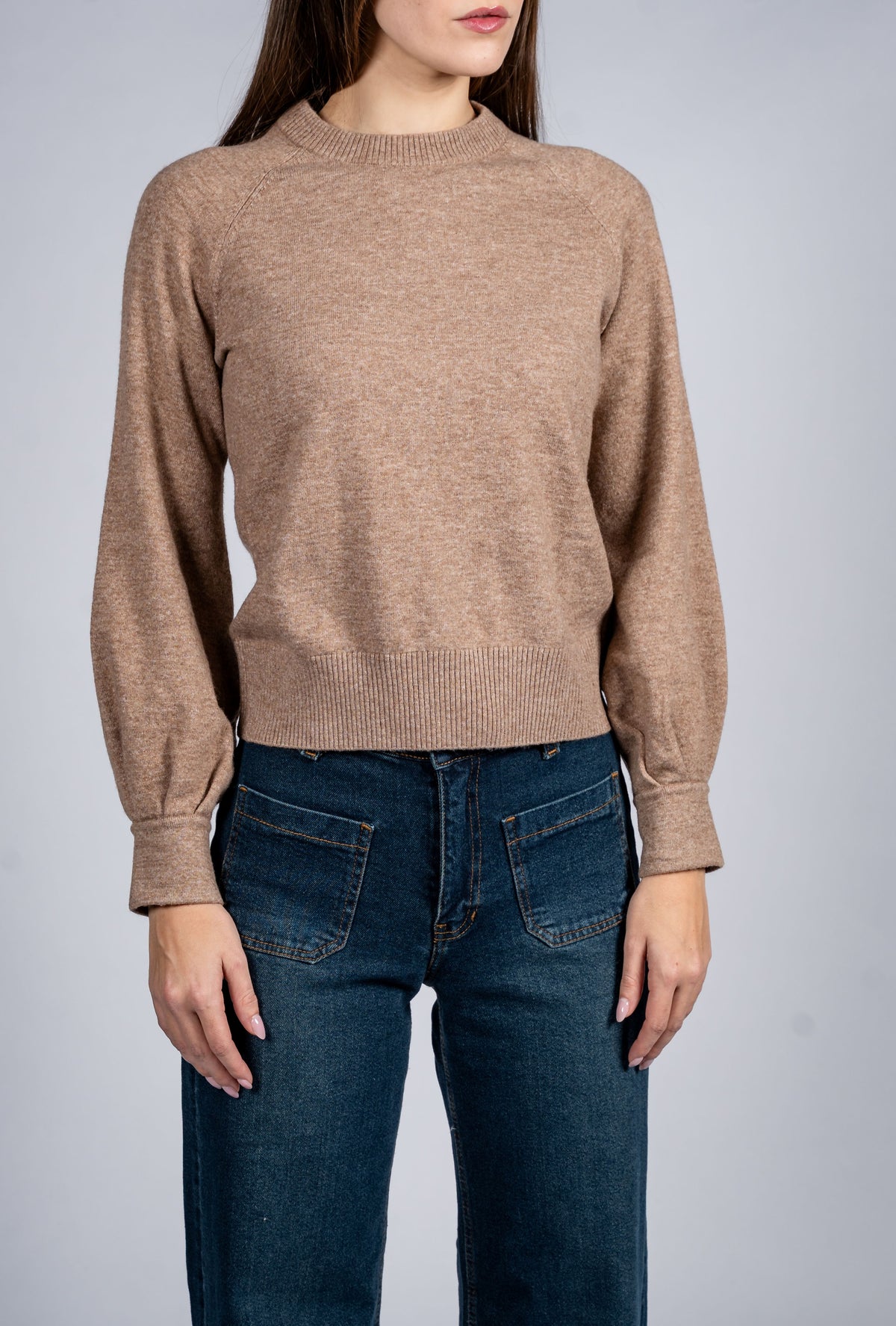 Jumper With Pearl Button