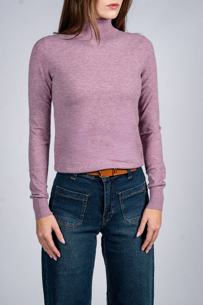 Women Wool Blend Turtle Neck