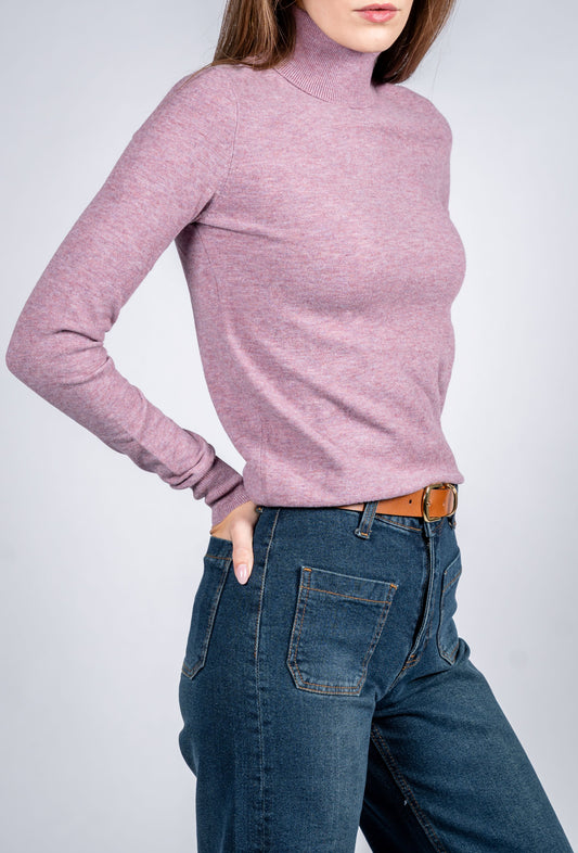Women Wool Blend Turtle Neck