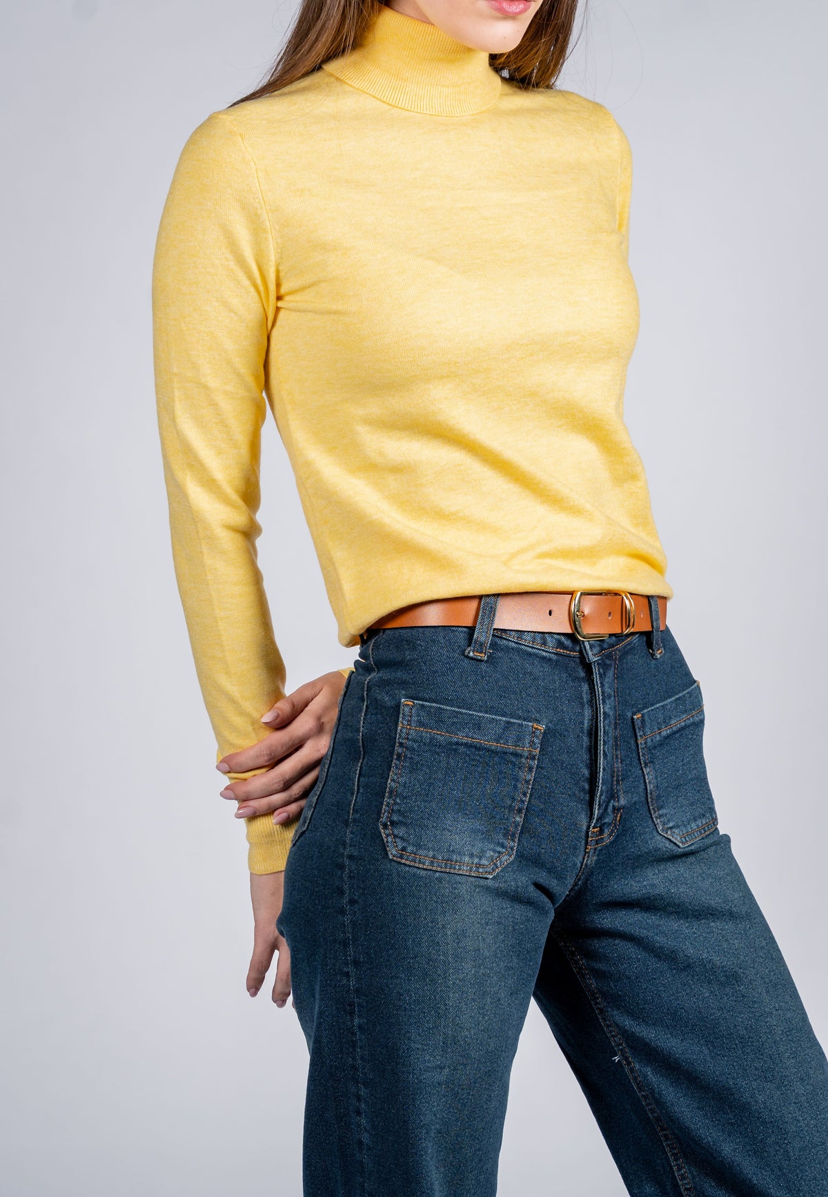 Women Wool Blend Turtle Neck