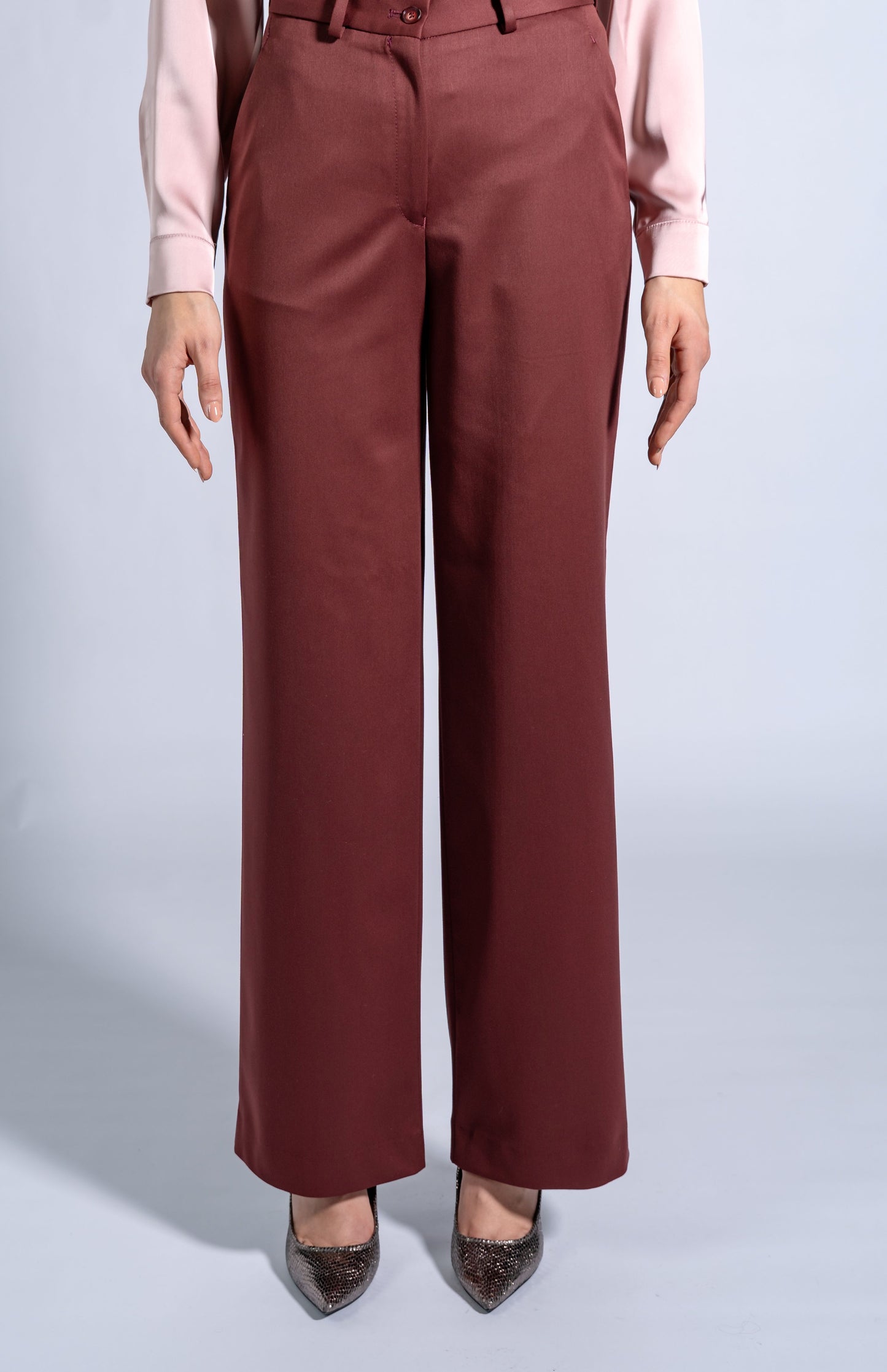 High Rise Wide Leg Trousers
