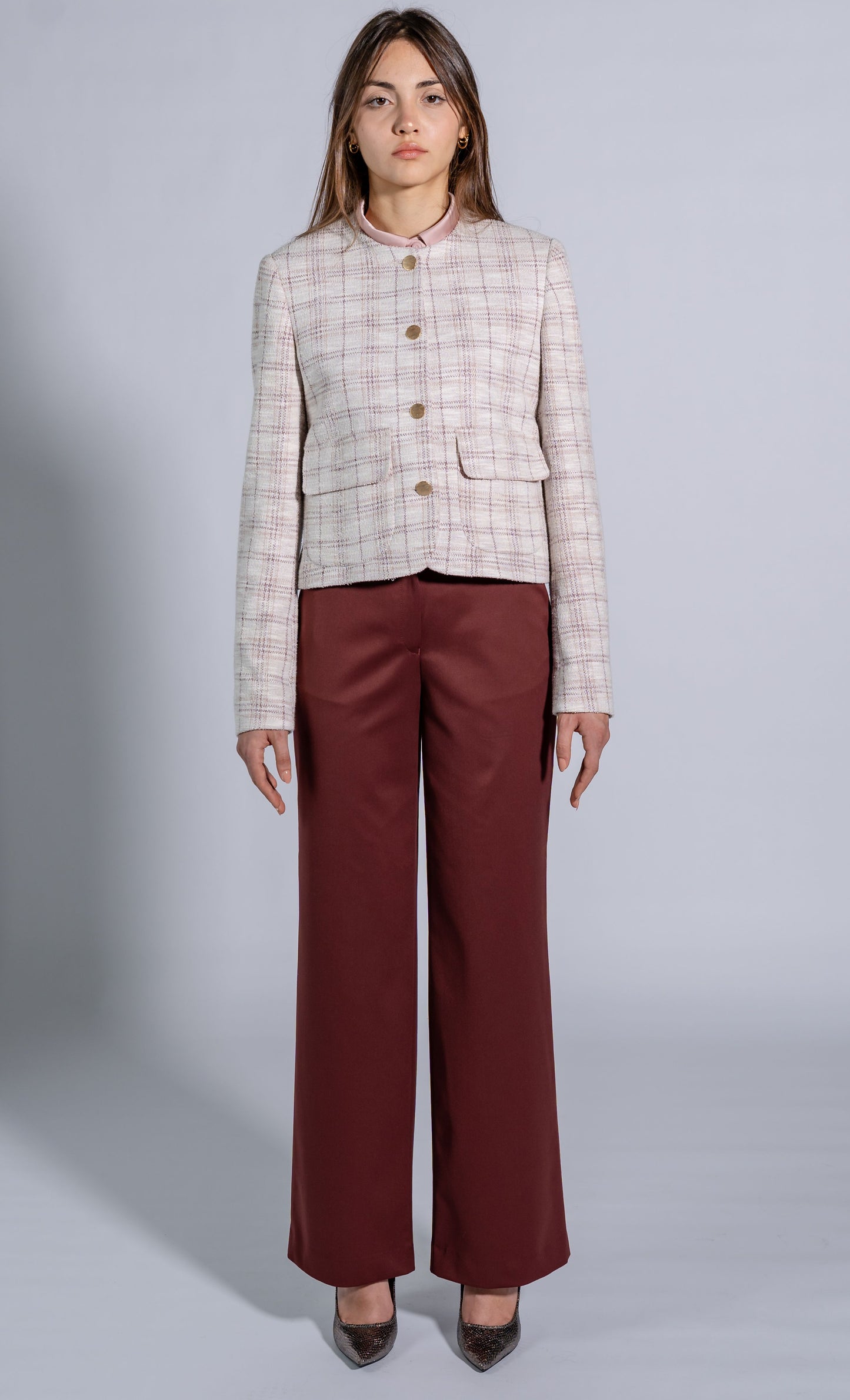 High Rise Wide Leg Trousers