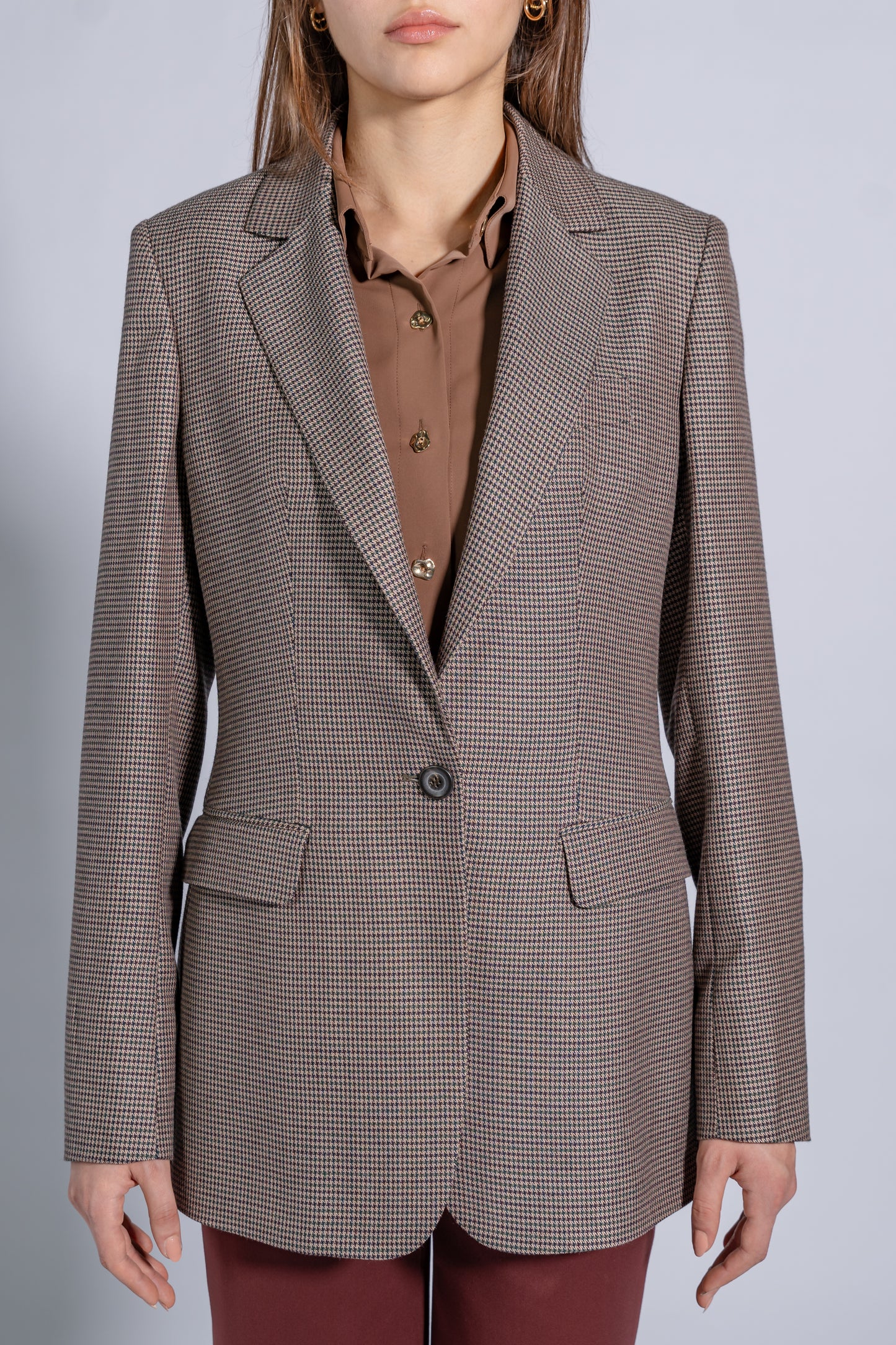 Single Breasted, Tailored Longline Blazer