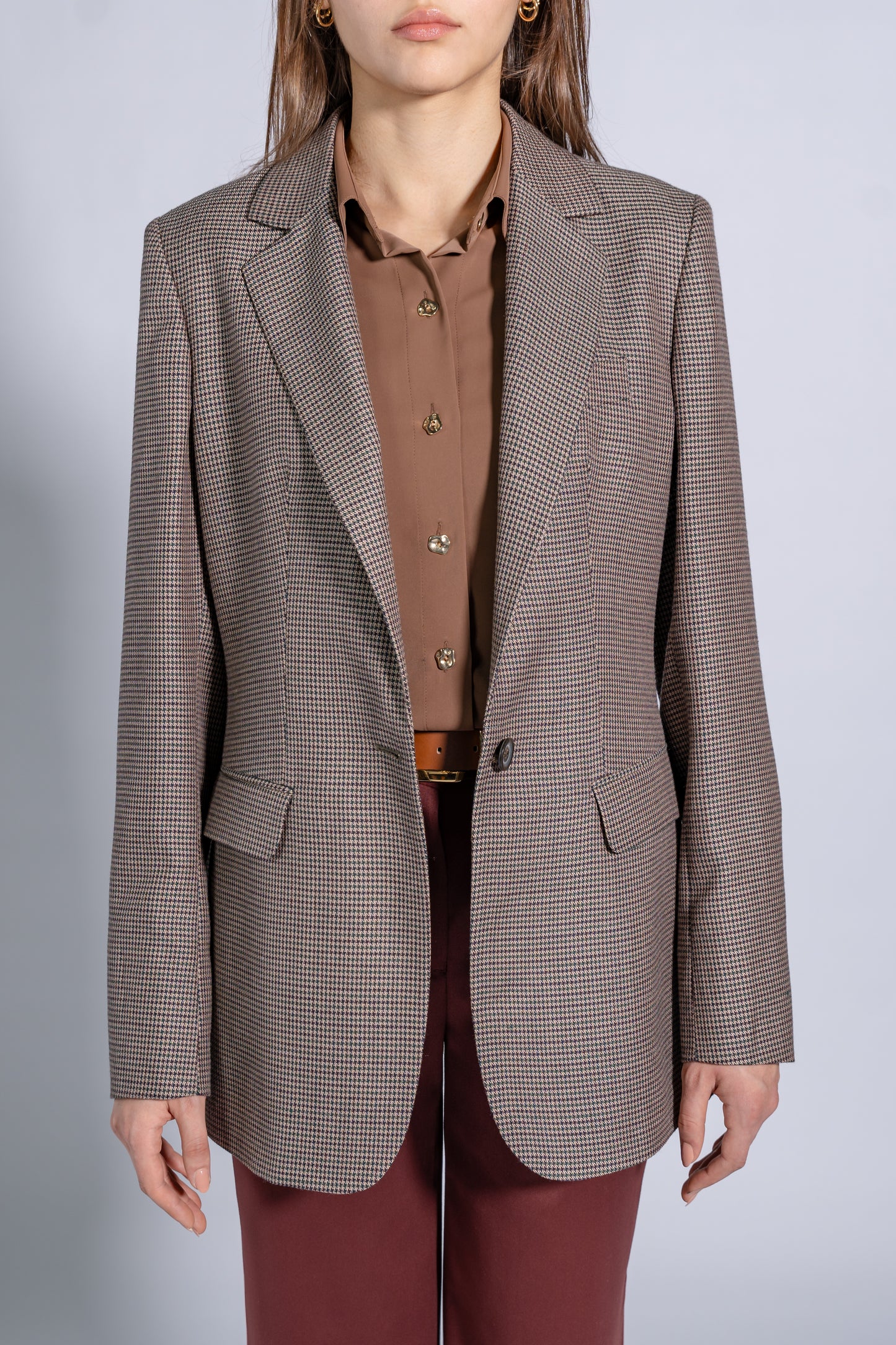 Single Breasted, Tailored Longline Blazer