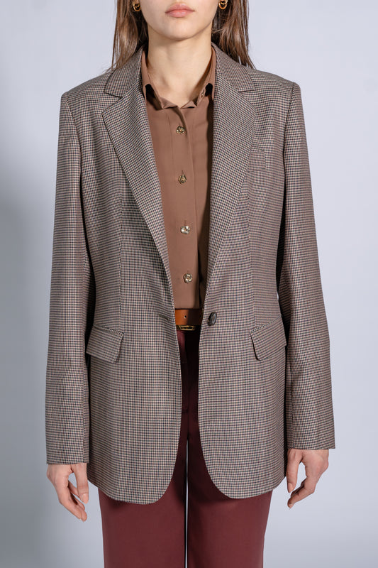 Single Breasted, Tailored Longline Blazer