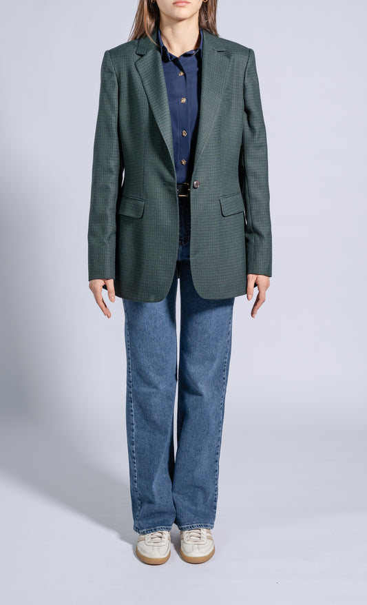 Single Breasted, Tailored Longline Blazer