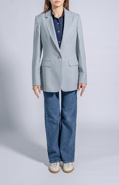 Single Breasted, Tailored Longline Blazer