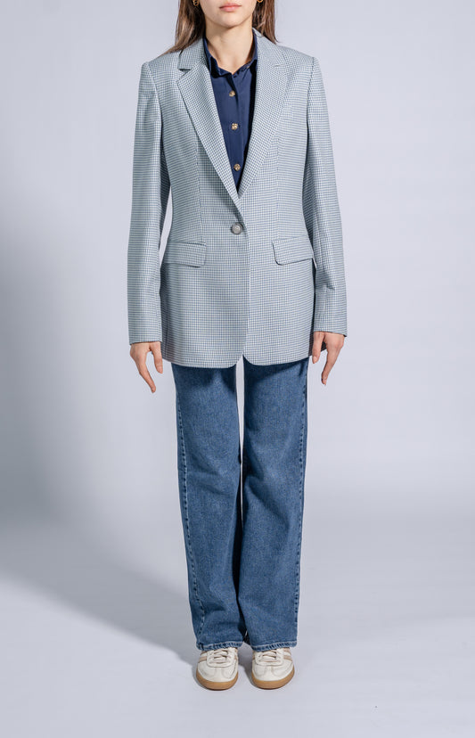 Single Breasted, Tailored Longline Blazer