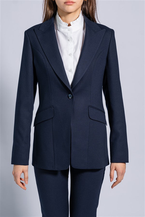 Tailored single button blazer
