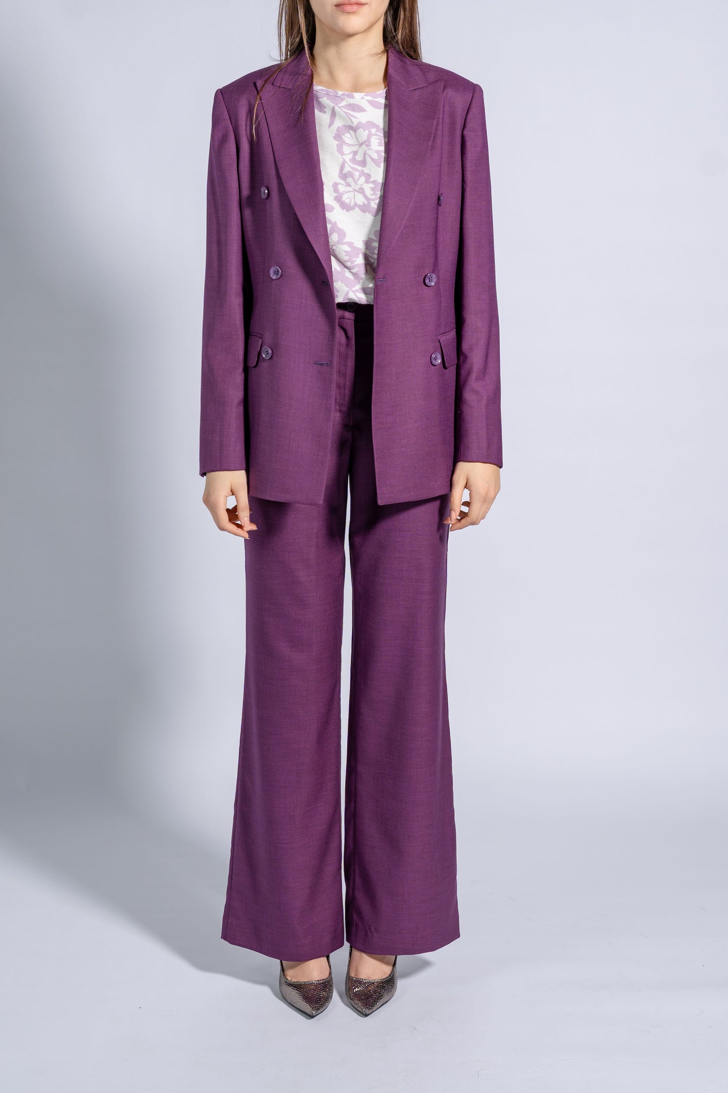 High Waisted Wide Leg Trousers