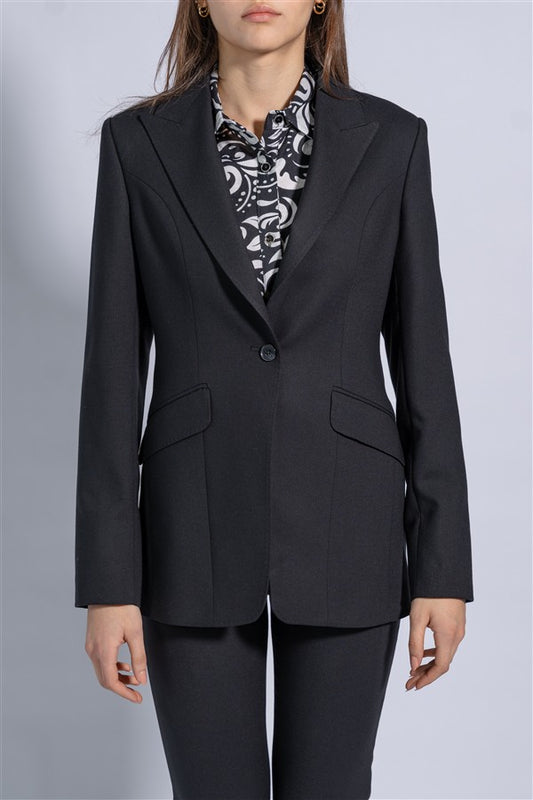 Tailored single button blazer