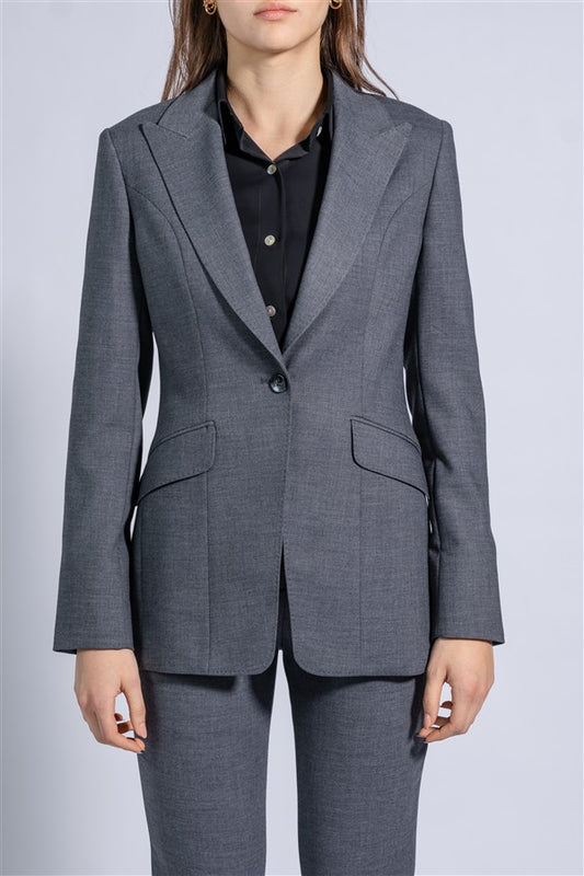 Tailored single button blazer
