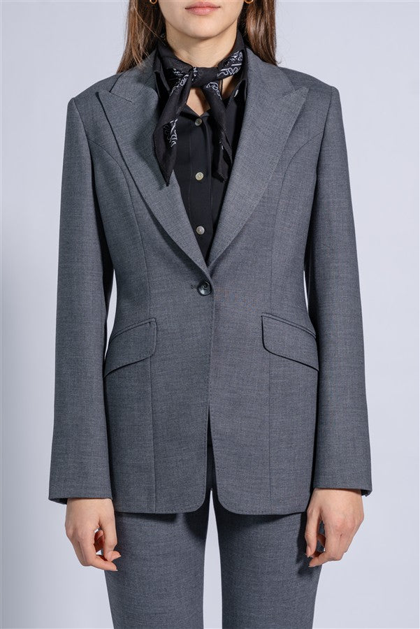 Tailored single button blazer