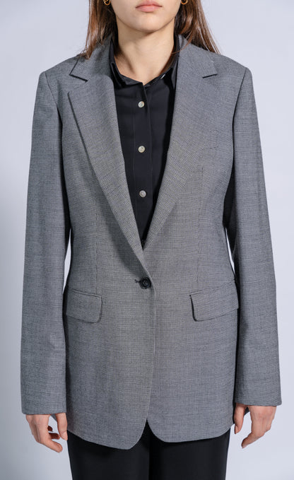 Single Breasted, Tailored Longline Blazer