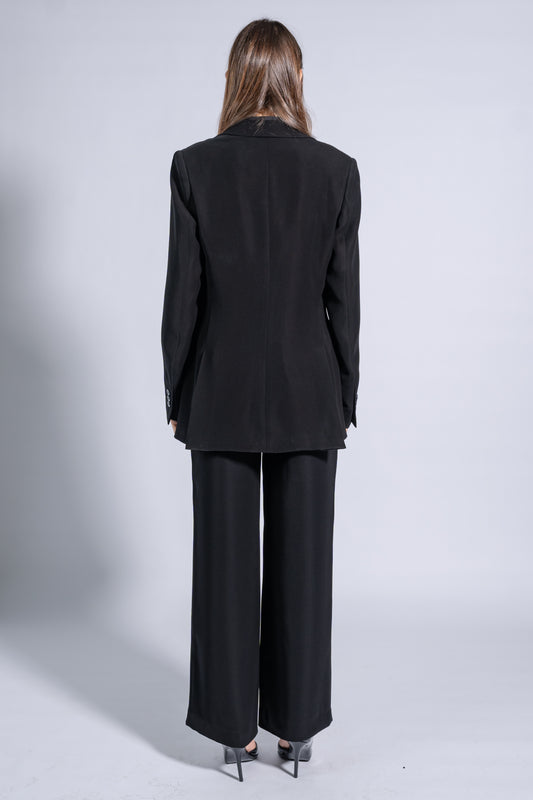 High Rise Wide Leg Trousers