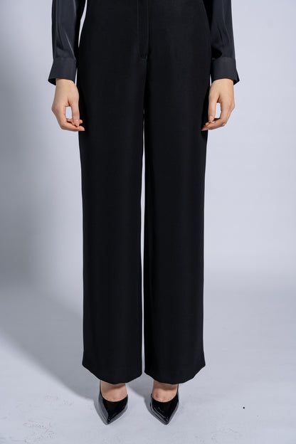 High Rise Wide Leg Trousers
