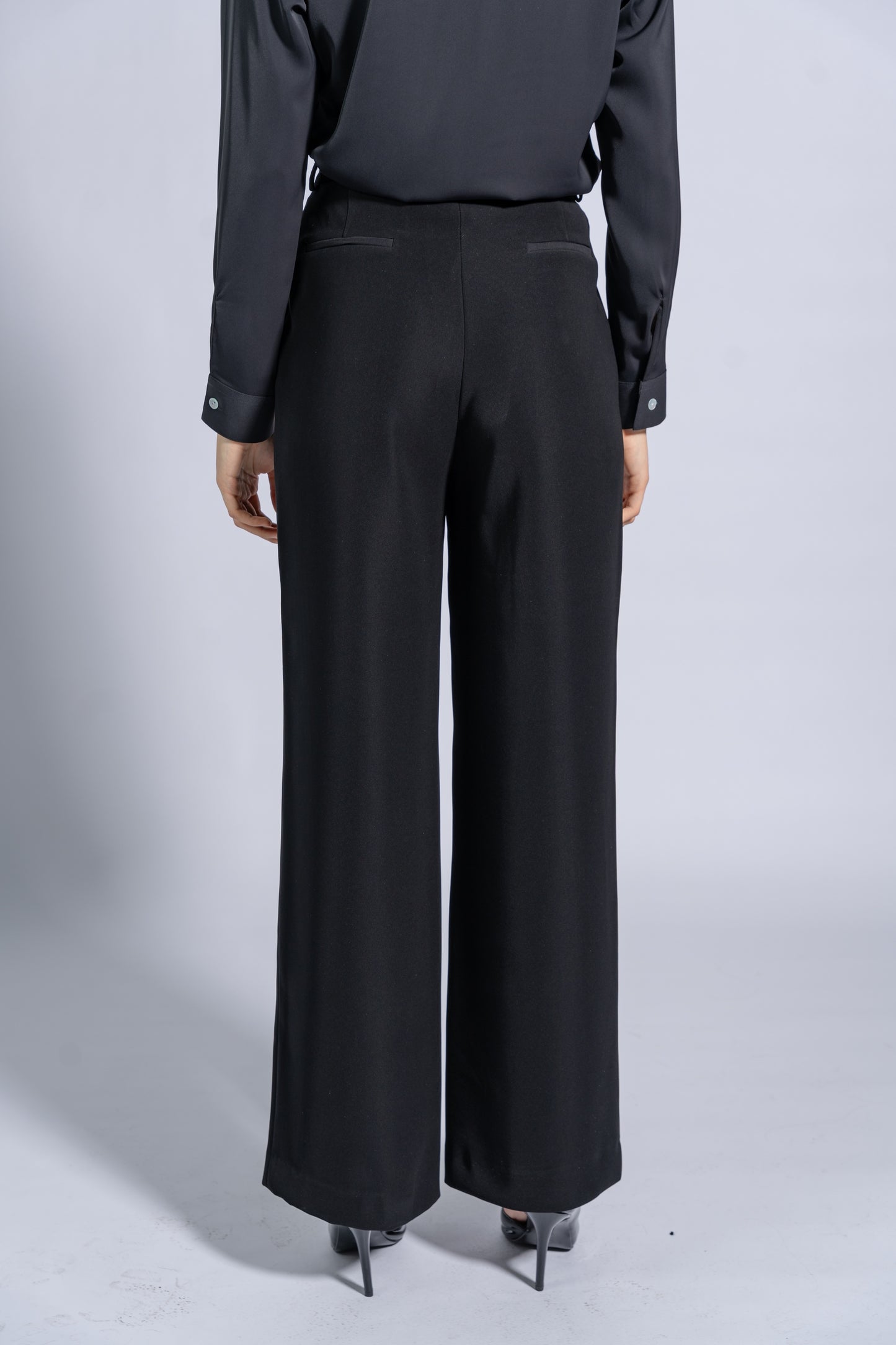 High Rise Wide Leg Trousers
