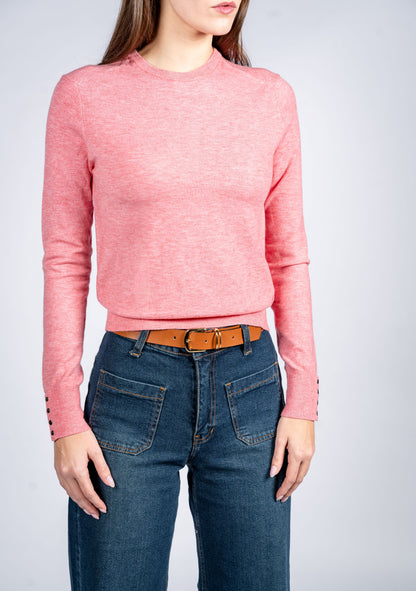 Women Wool Blend Round Neck