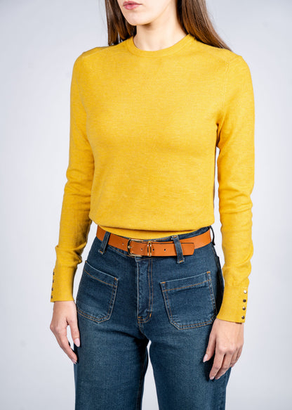 Women Wool Blend Round Neck