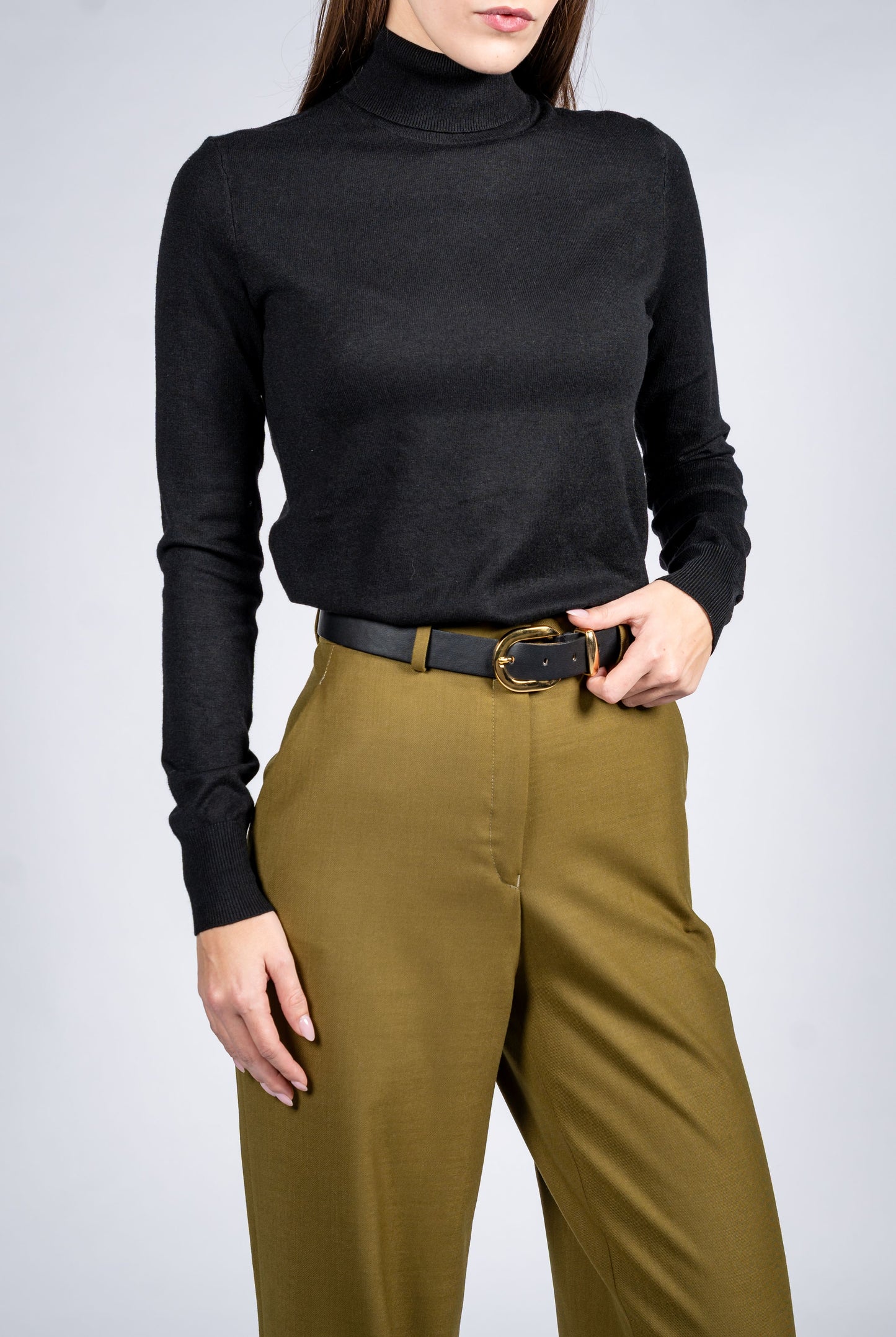 Women Wool Blend Turtle Neck