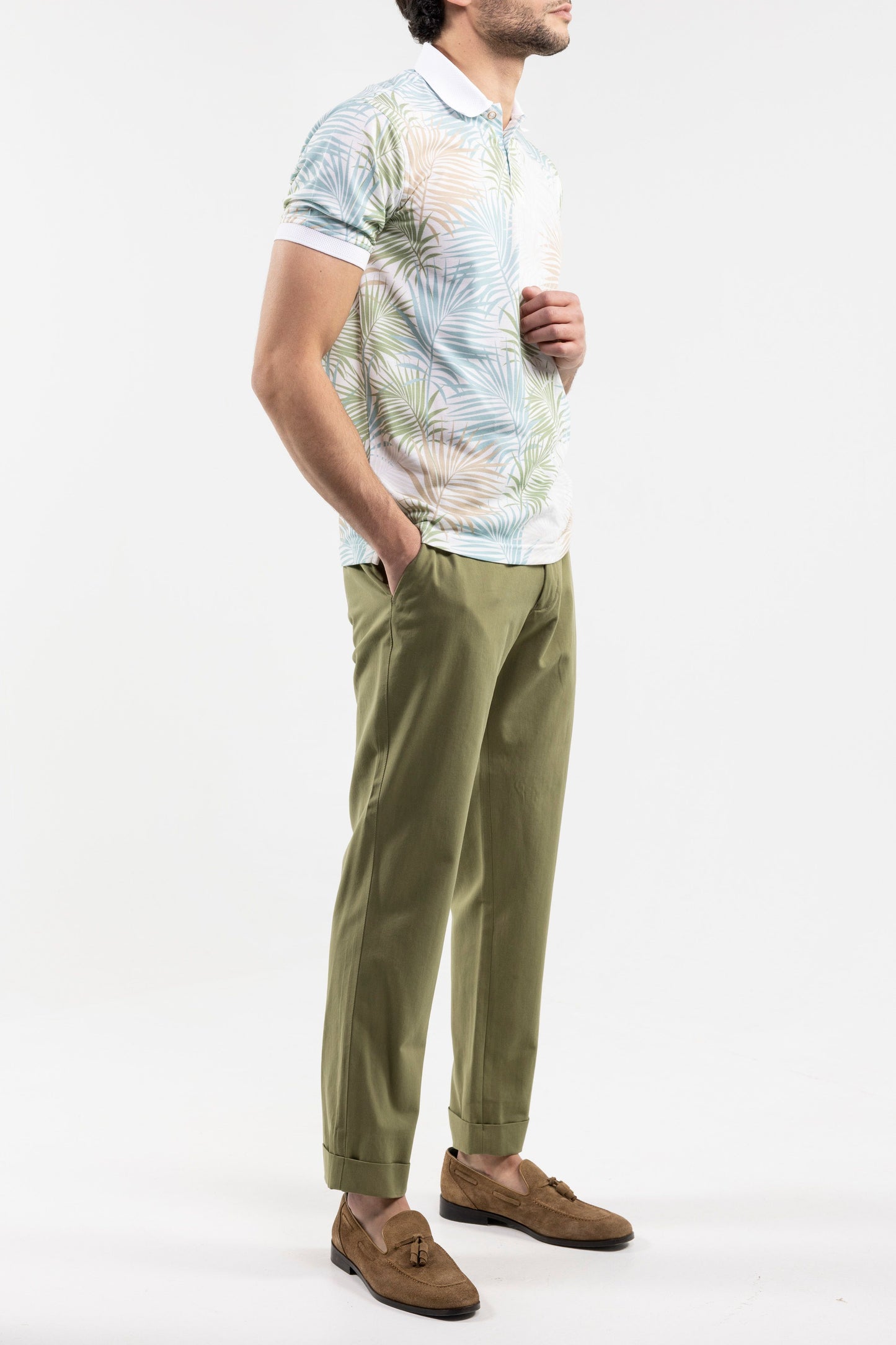 Drawstring Strechy Trousers