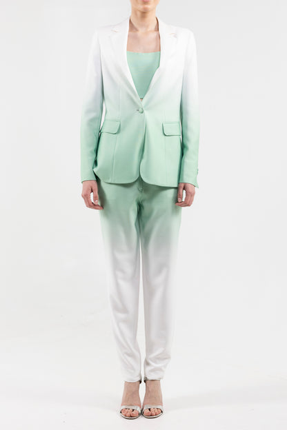 Single Breasted Blazer Notch Lapel