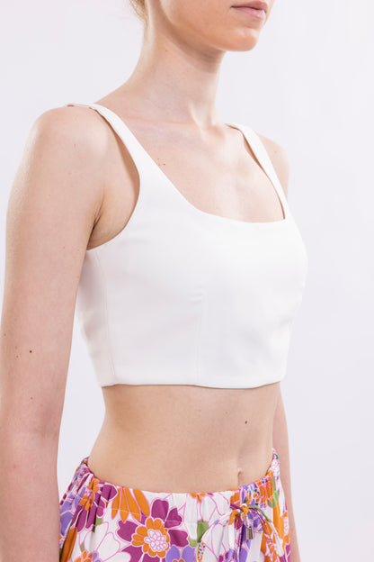 Wide Straps Crop Top