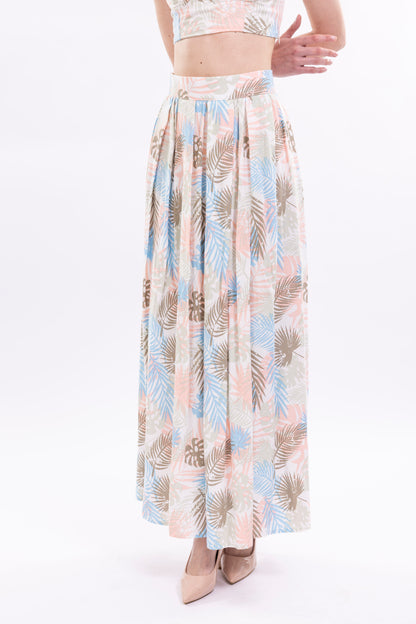 Voluminous Midi Pleated Skirt