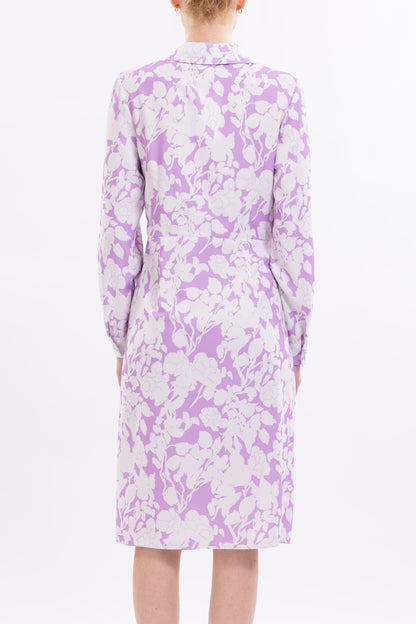 Shirt Dress Hidden Buttons With front  Side Tie