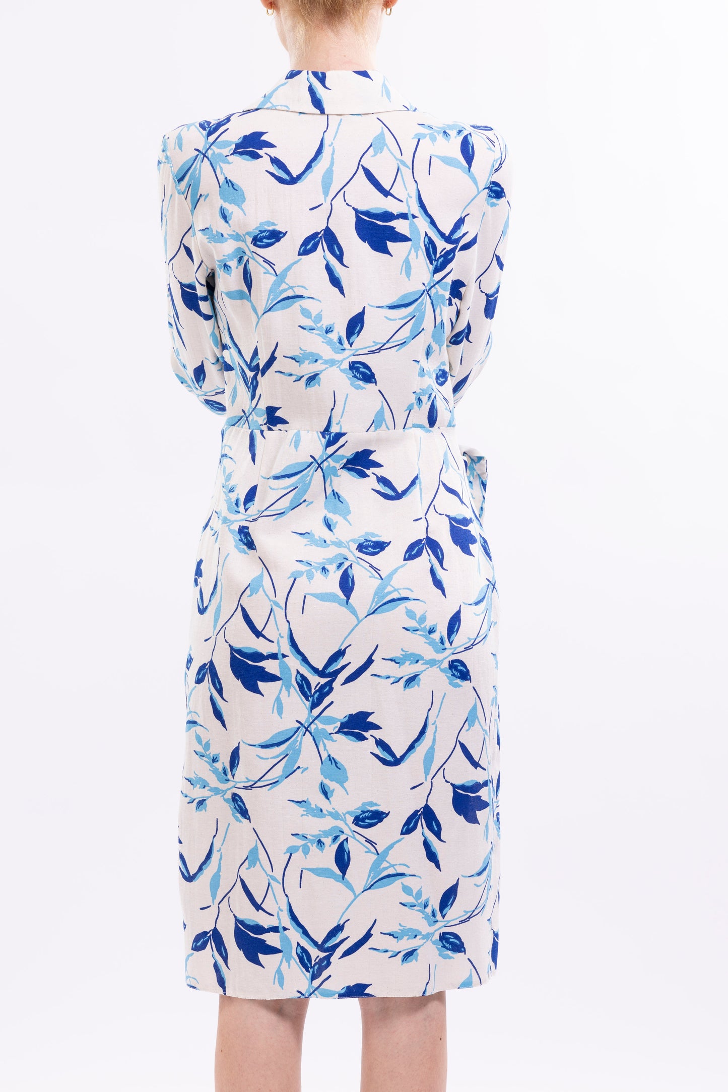 Shirt Dress Hidden Buttons With front  Side Tie