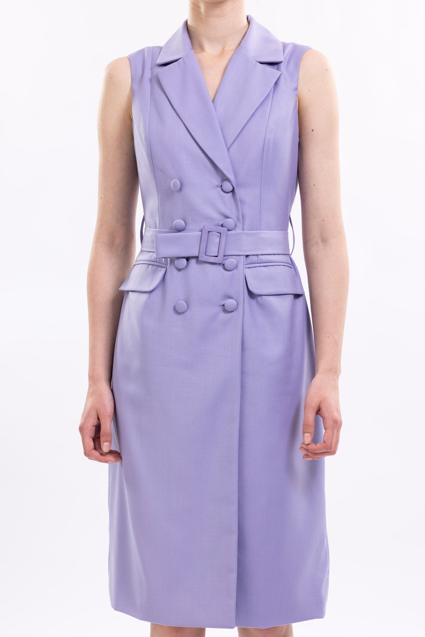 Double Breasted Midi Dress
