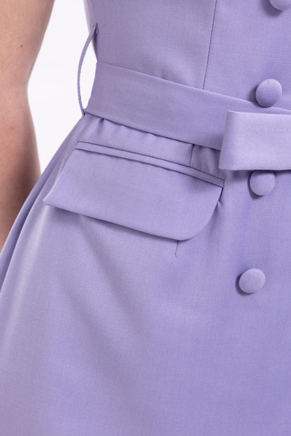 Double Breasted Midi Dress