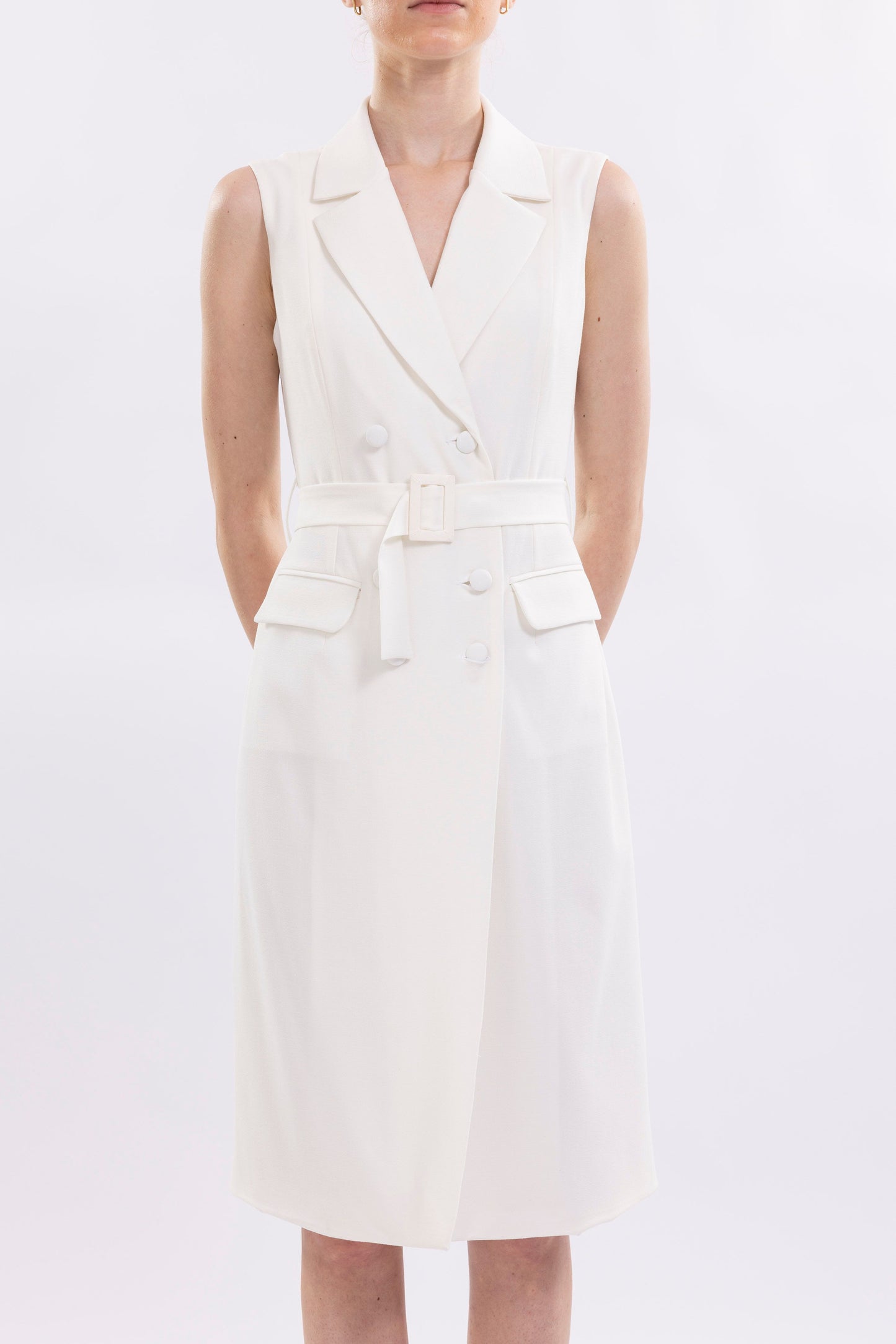 Double Breasted Midi Dress