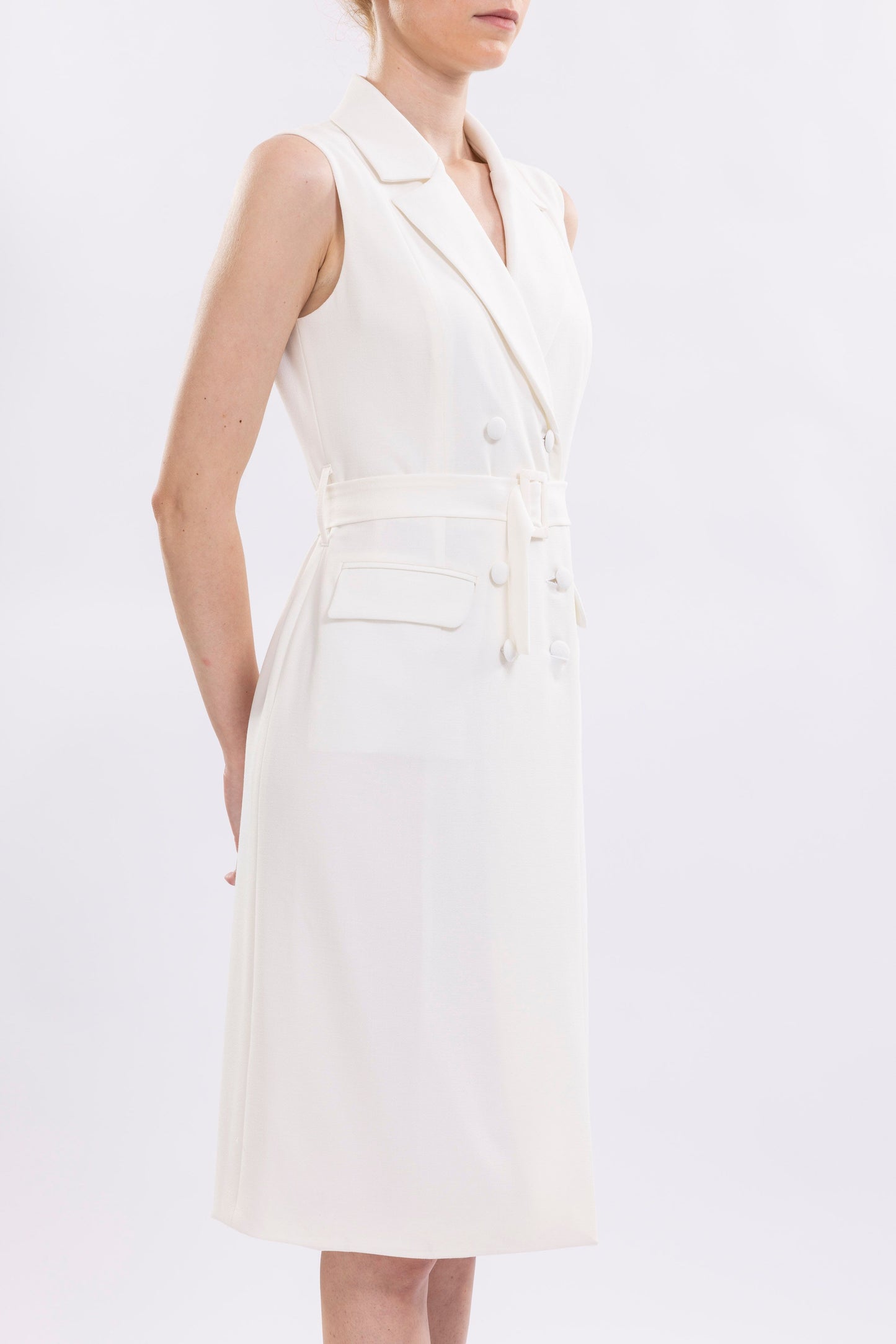 Double Breasted Midi Dress